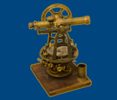 Antique measuring instrument of surveying and alignment